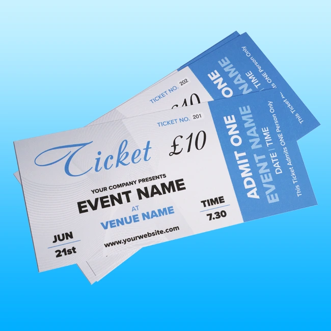 Ticket Printing Eastbourne