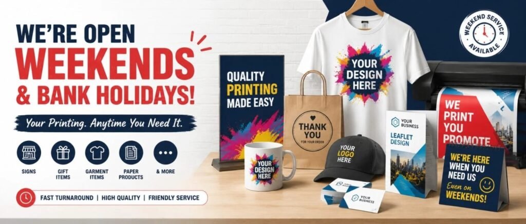 Weekend Printing Service Eastbourne 